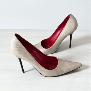 Kurt Geiger 4” Stiletto Heels Pumps Leather Shoes Made in Italy